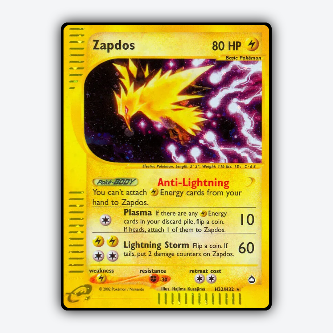 Zapdos H032/147 - H032/147 Aquapolis Set - Card Rug