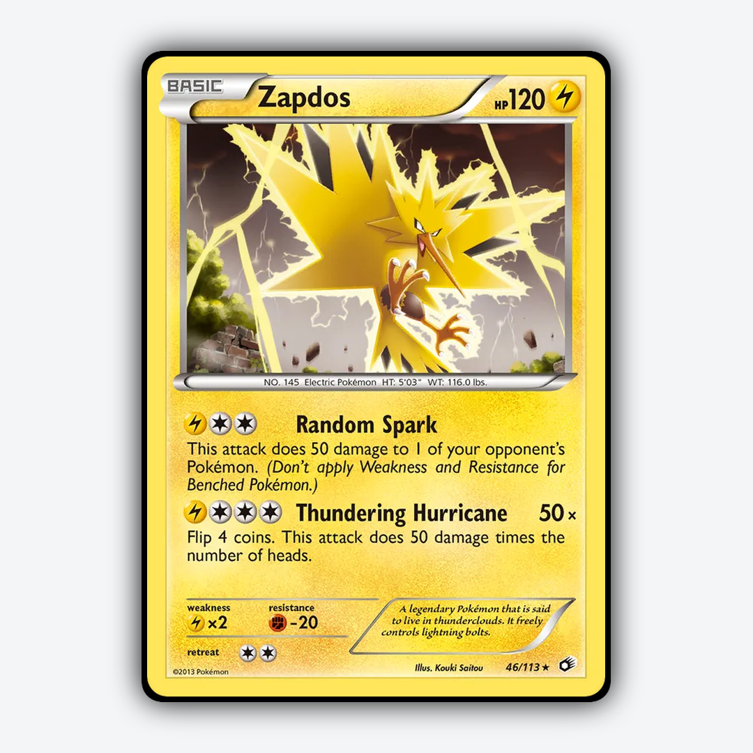 Zapdos 046/113 - Legendary Treasures Set - Card Rug