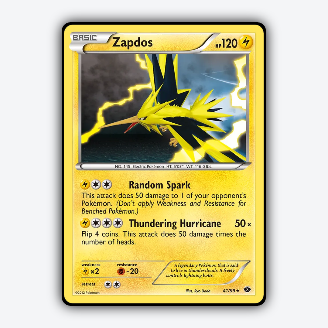 Zapdos 041/99 - Next Destinies Set - Card Rug