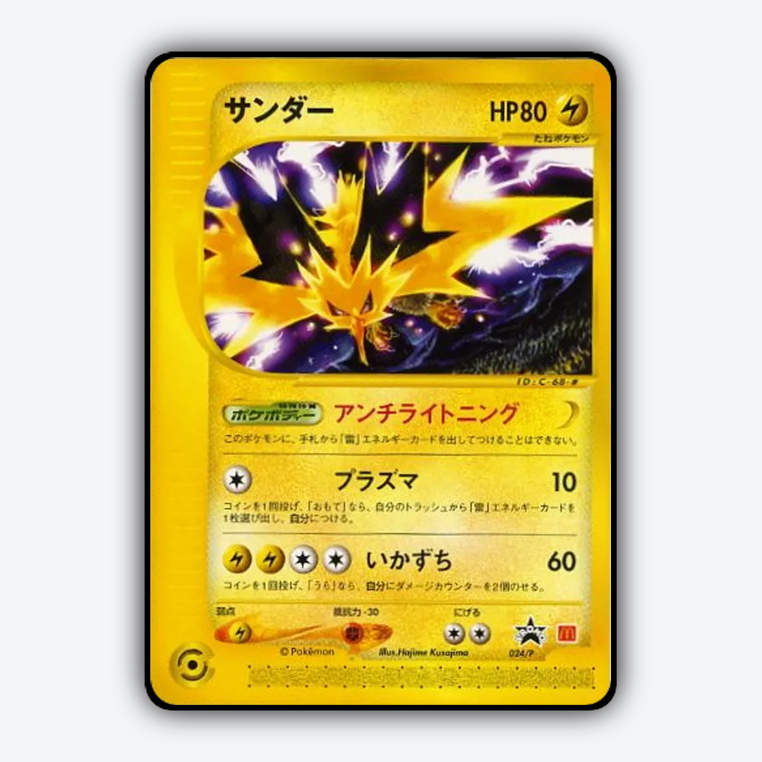 Zapdos #24 - P Promos Set - Card Rug