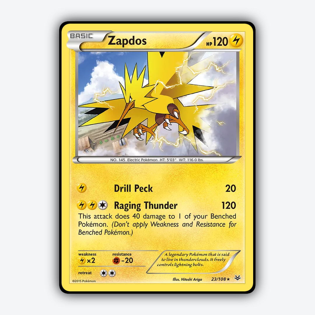 Zapdos 023/108 - Roaring Skies Set - Card Rug