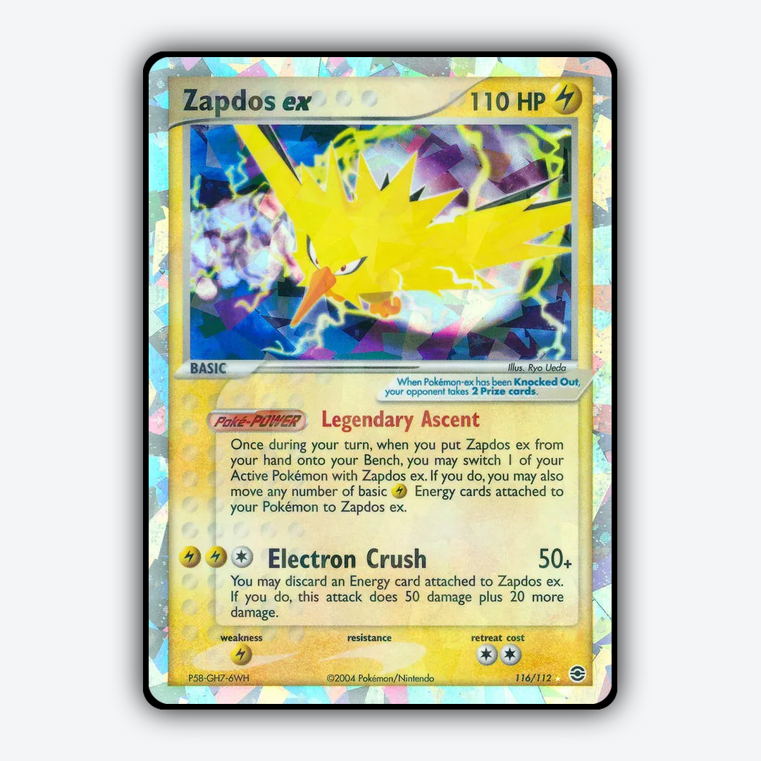 Zapdos ex 116/112 - FireRed & LeafGreen Set - Card Rug