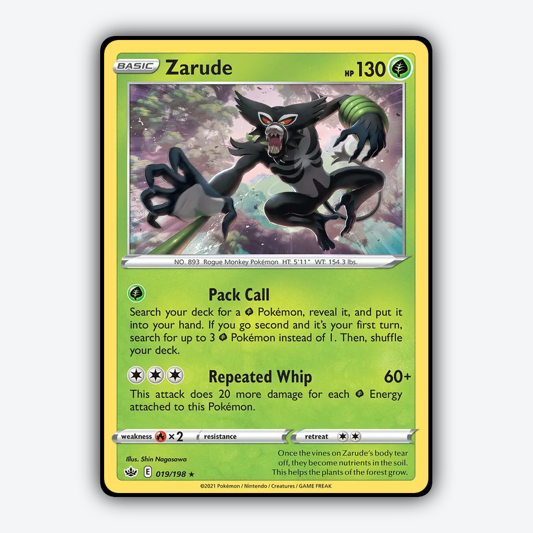 Zarude 019/198 - Chilling Reign Set - Card Rug