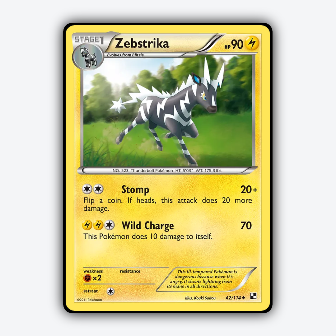 Zebstrika 042/114 - Black & White Set - Card Rug