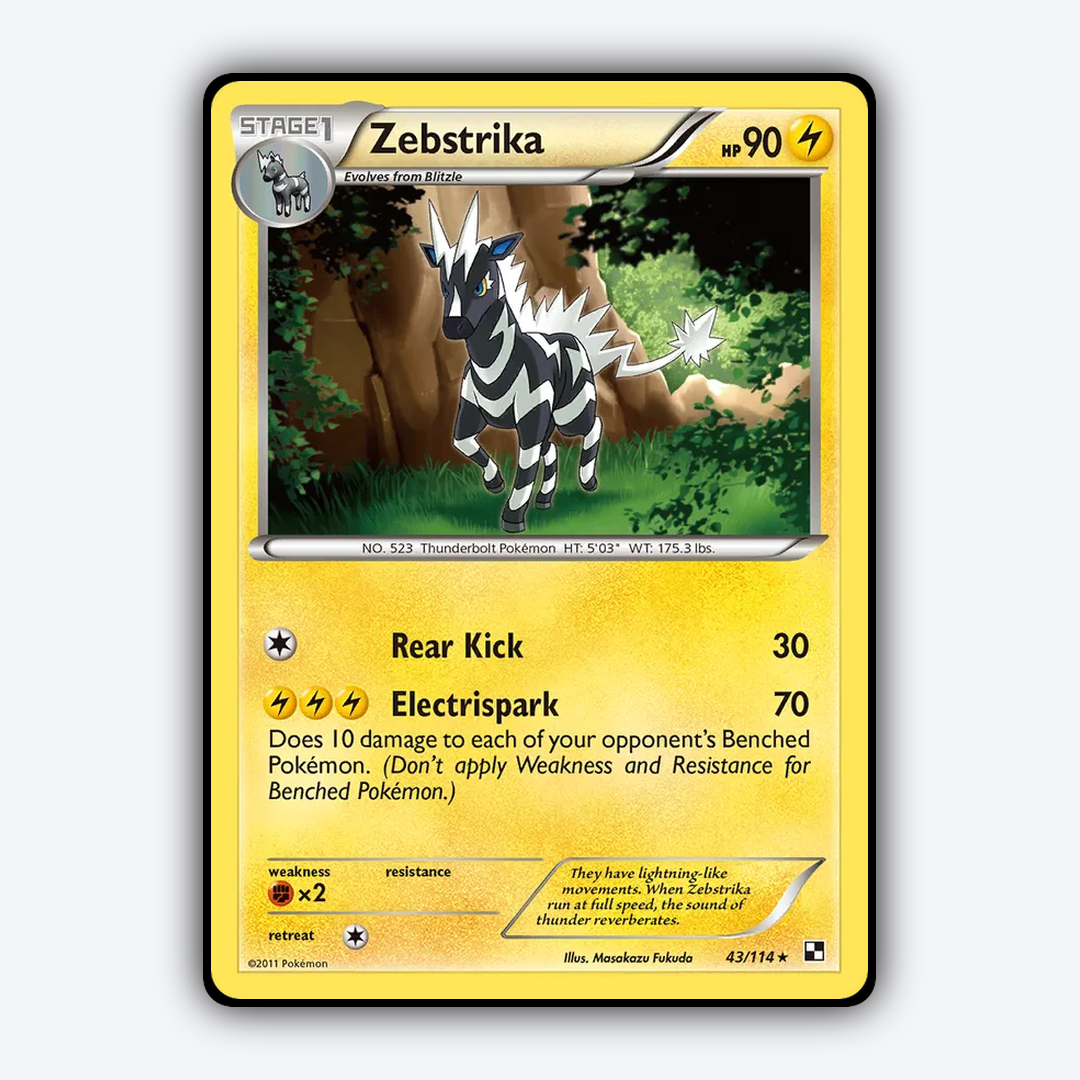 Zebstrika 043/114 - Black & White Set - Card Rug
