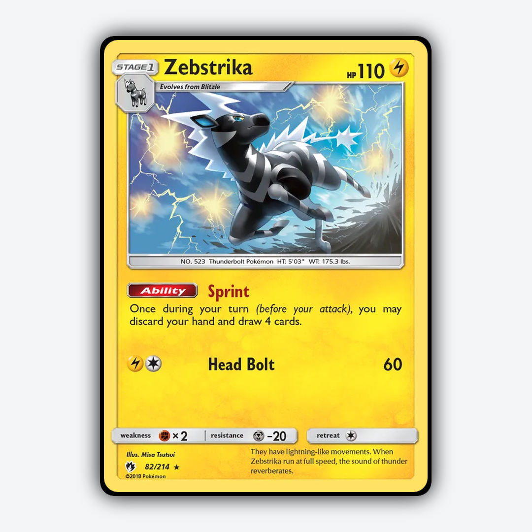 Zebstrika 082/214 - Lost Thunder Set - Card Rug