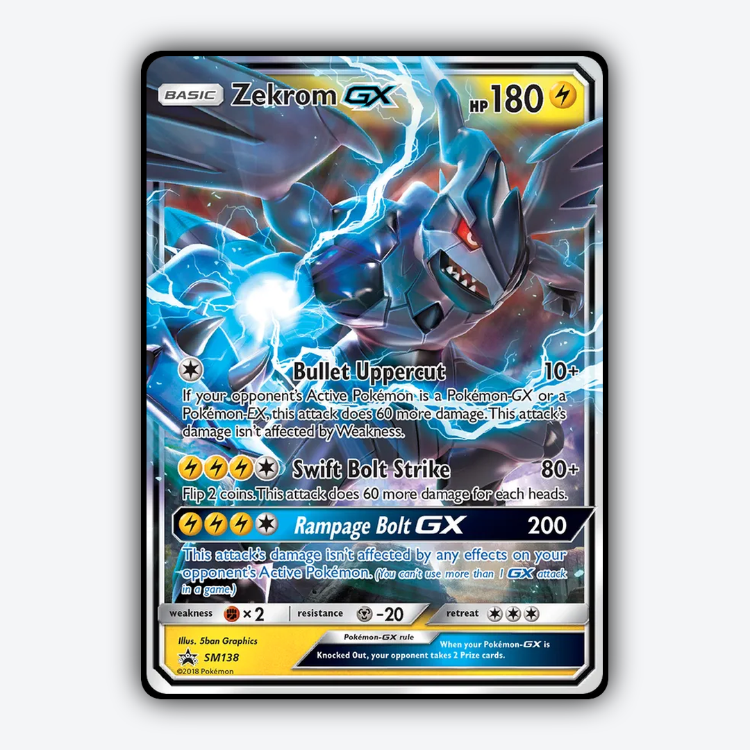 Zekrom-GX #138 - SM Black Star Promos Set - Card Rug