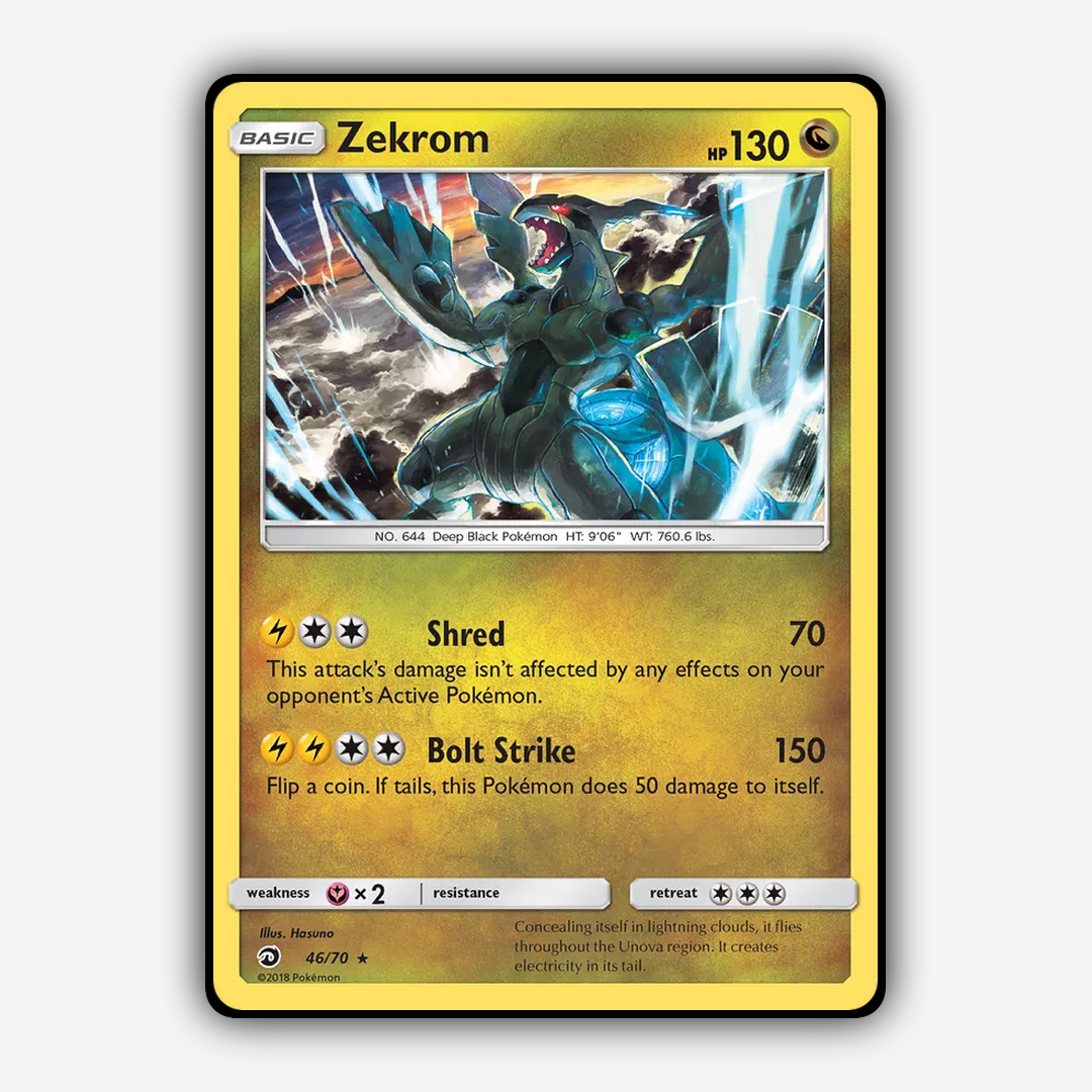 Zekrom 046/70 - Dragon Majesty Set - Card Rug