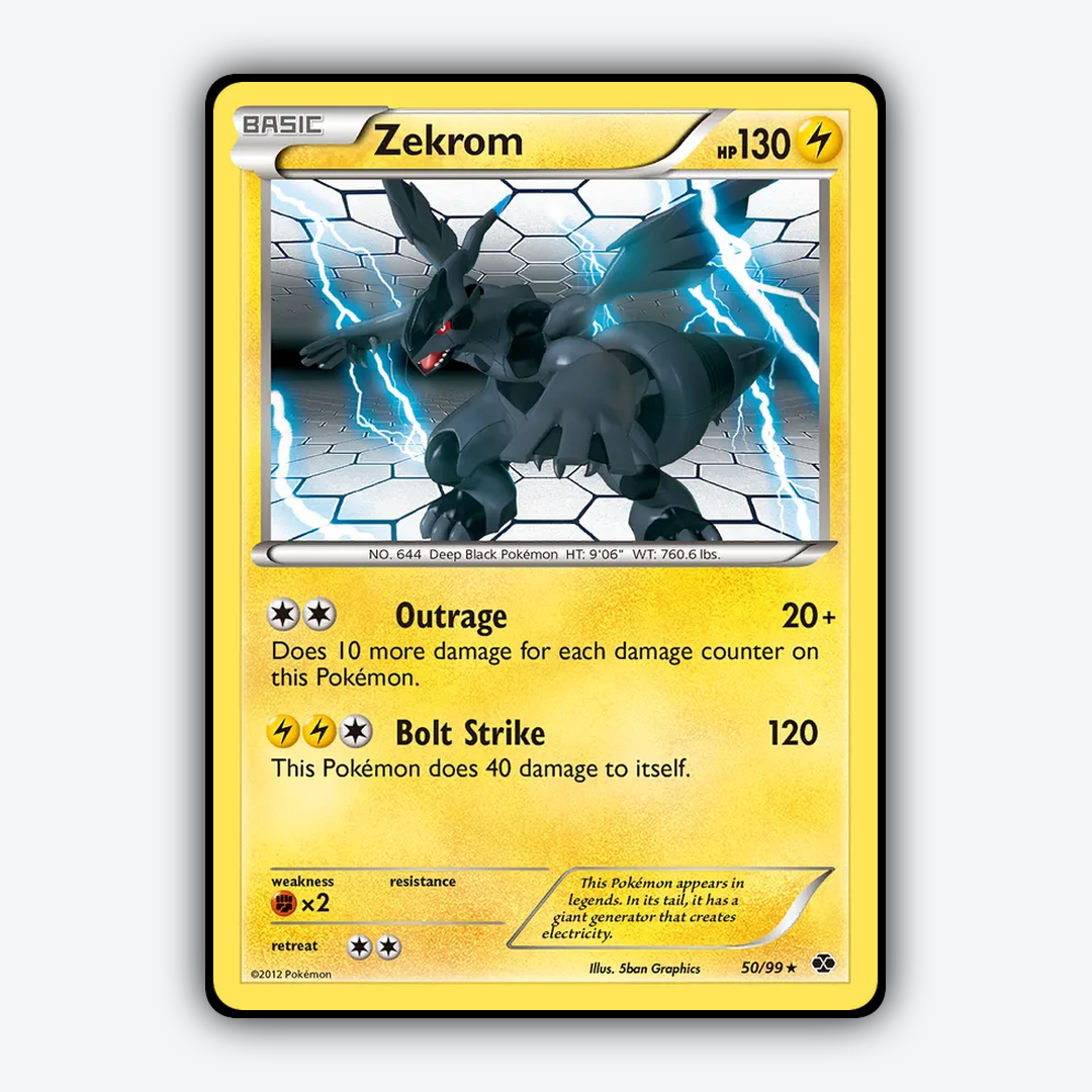 Zekrom 050/99 - Next Destinies Set - Card Rug