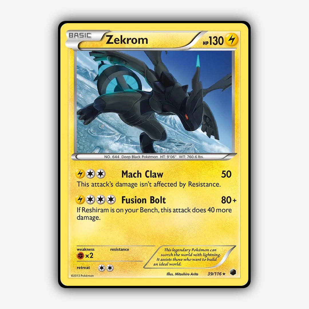 Zekrom 039/116 - Plasma Freeze Set - Card Rug
