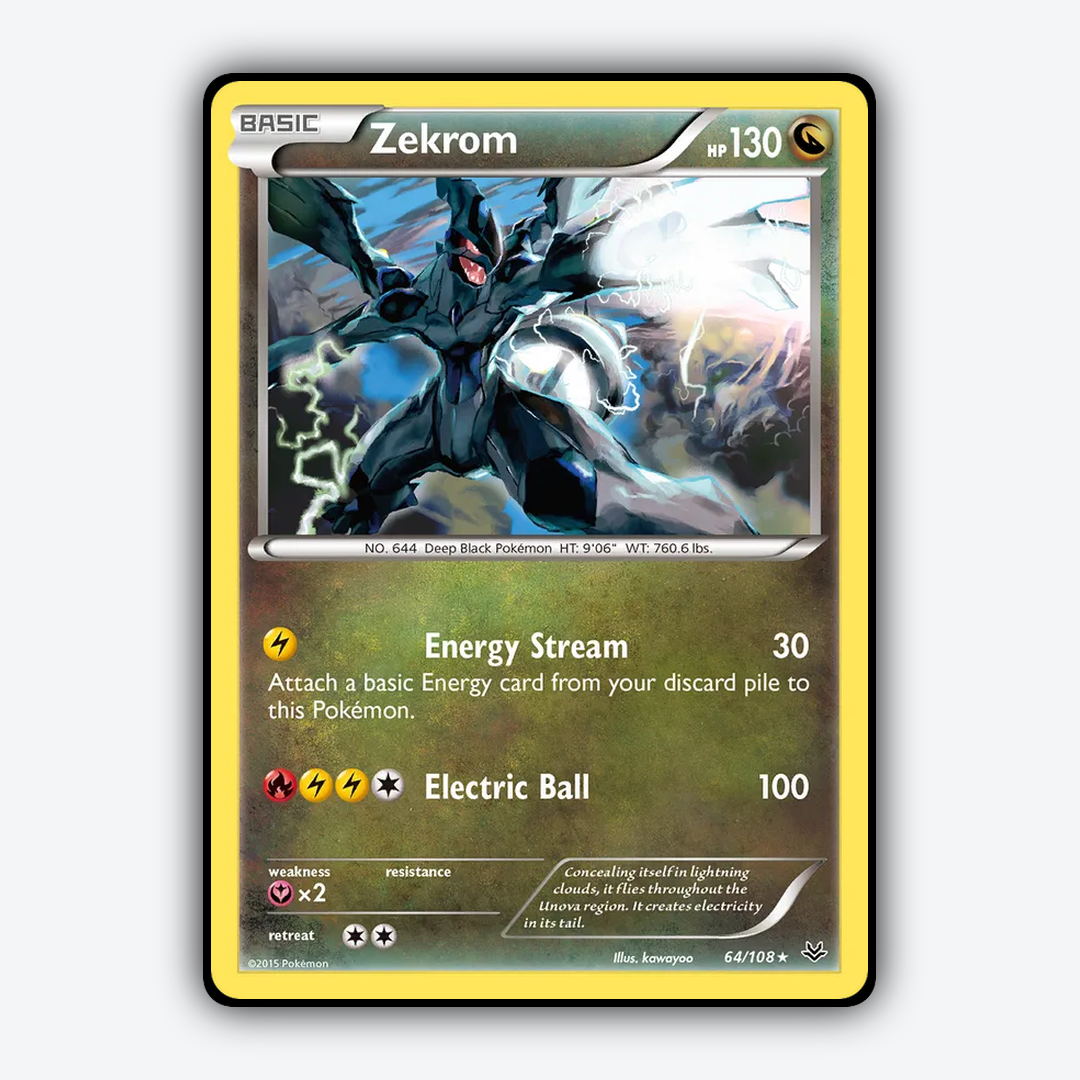 Zekrom 064/108 - Roaring Skies Set - Card Rug
