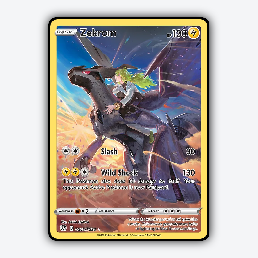 Zekrom TG005/30 - TG005/30 Brilliant Stars Trainer Gallery Set - Card Rug