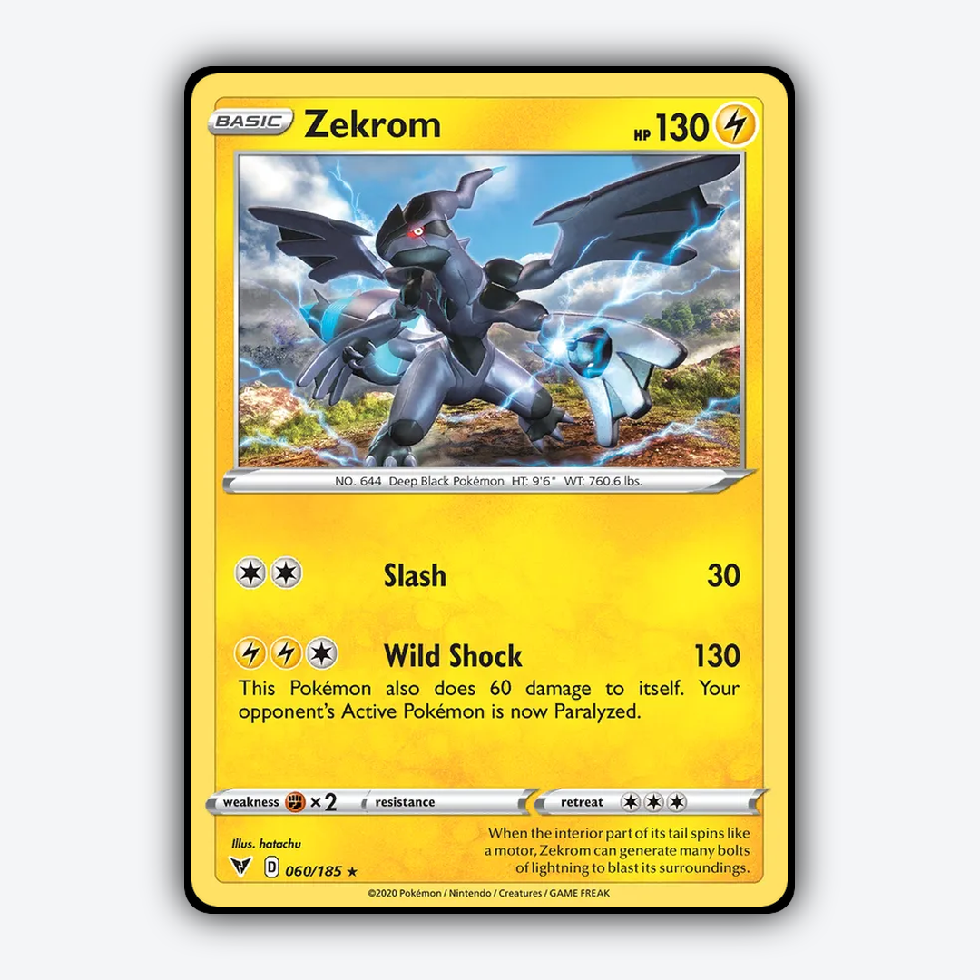 Zekrom 060/185 - Vivid Voltage Set - Card Rug