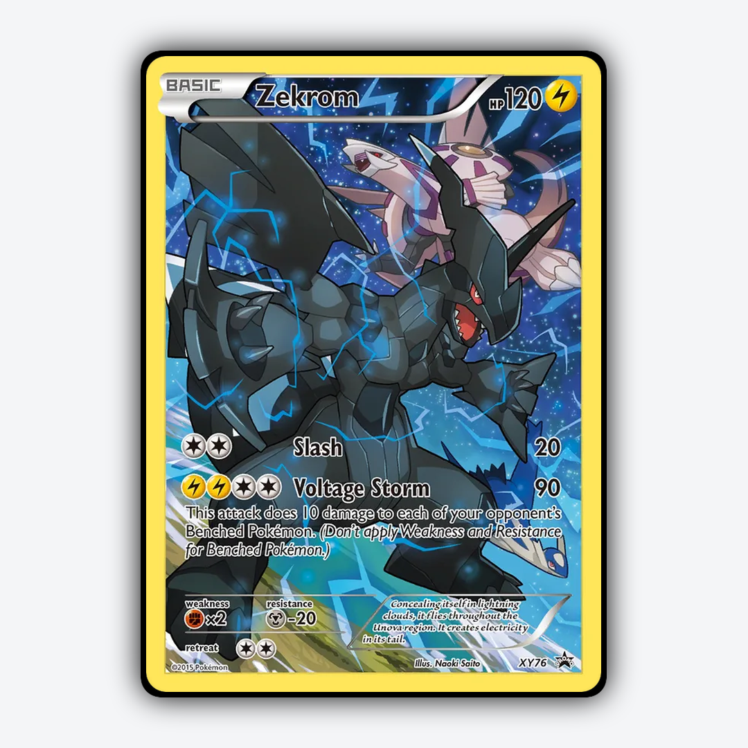 Zekrom #76 - XY Black Star Promos Set - Card Rug