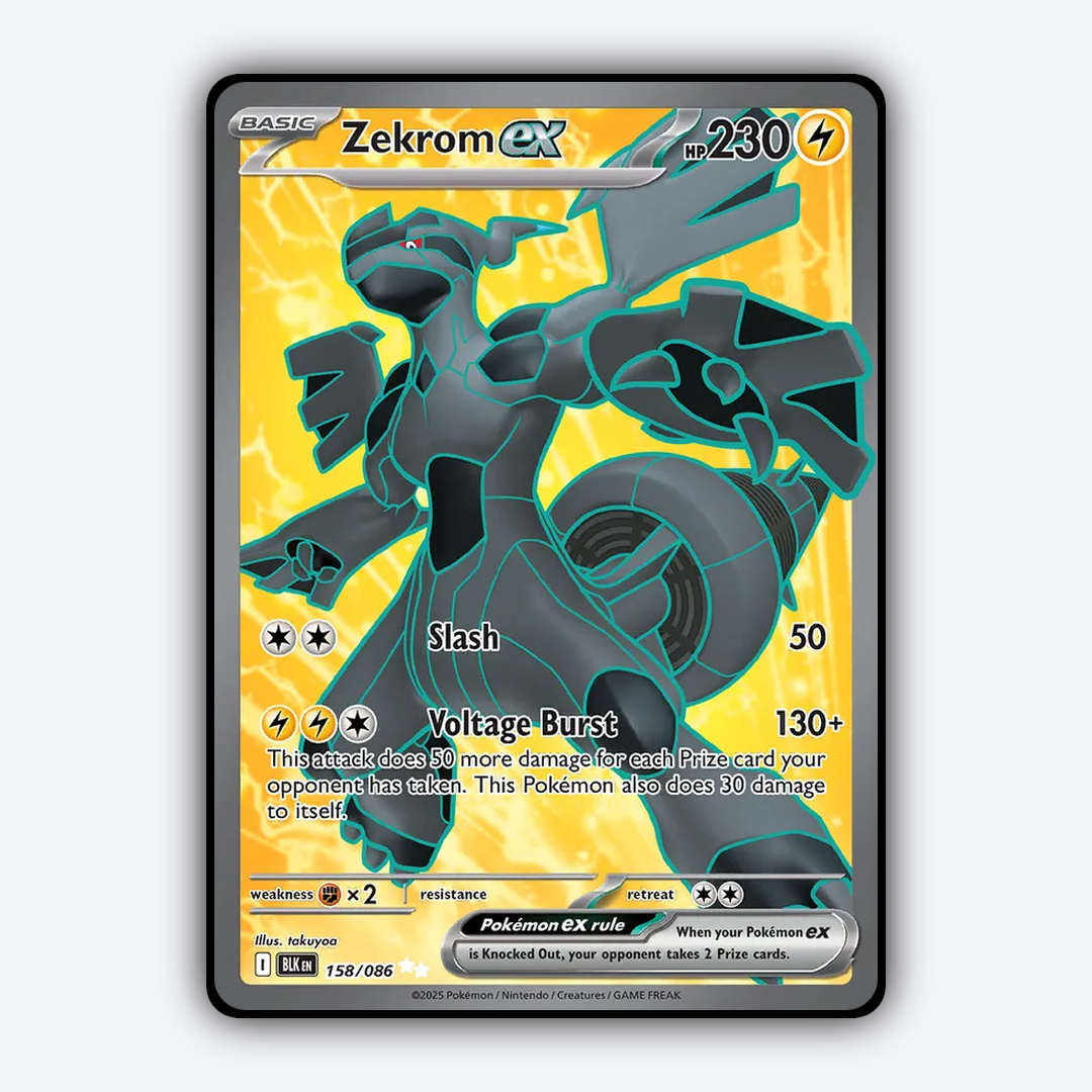 Zekrom ex #158 - Black Bolt Set - Card Rug