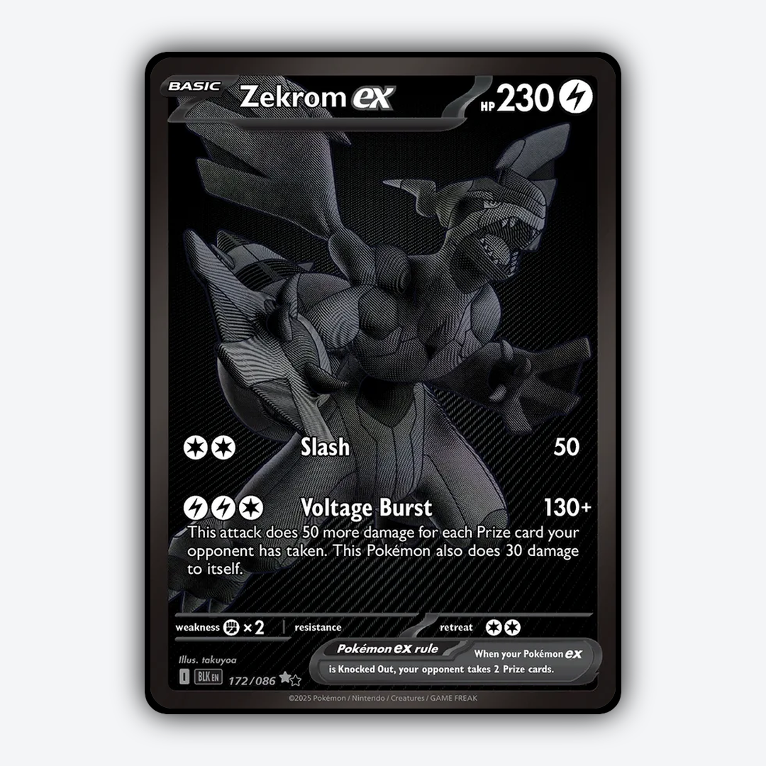 Zekrom ex #172 - Black Bolt Set - Card Rug