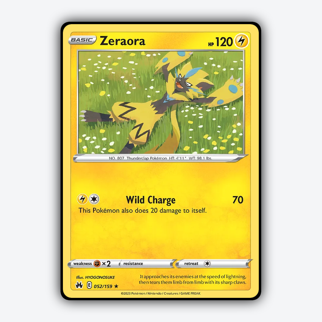 Zeraora 052/159 - Crown Zenith Set - Card Rug