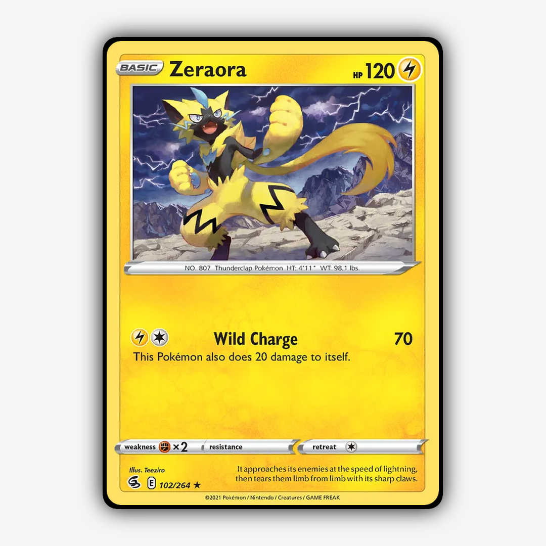 Zeraora 102/264 - Fusion Strike Set - Card Rug