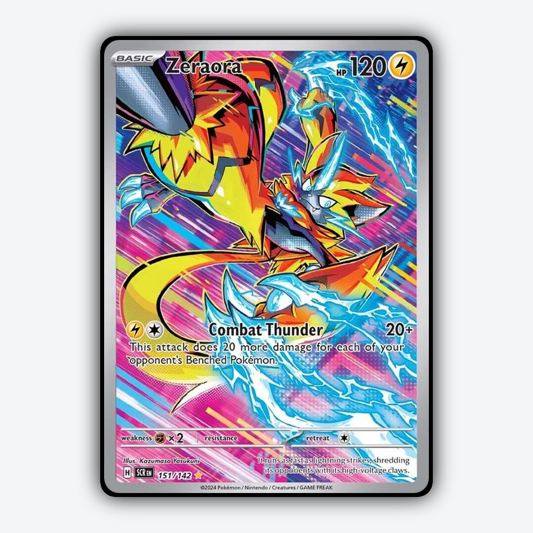 Zeraora 151/142 - Stellar Crown Set - Card Rug