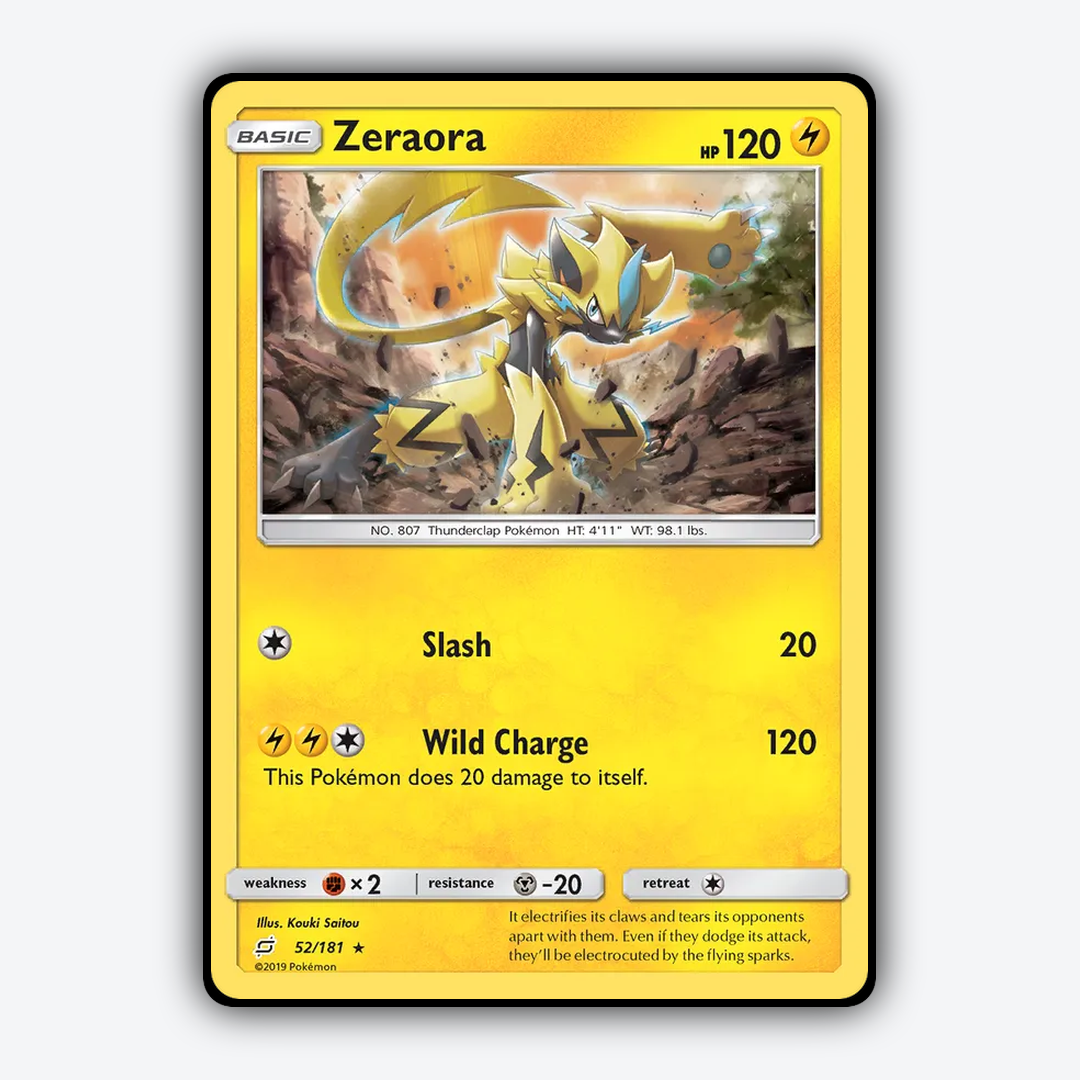 Zeraora 052/181 - Team Up Set - Card Rug