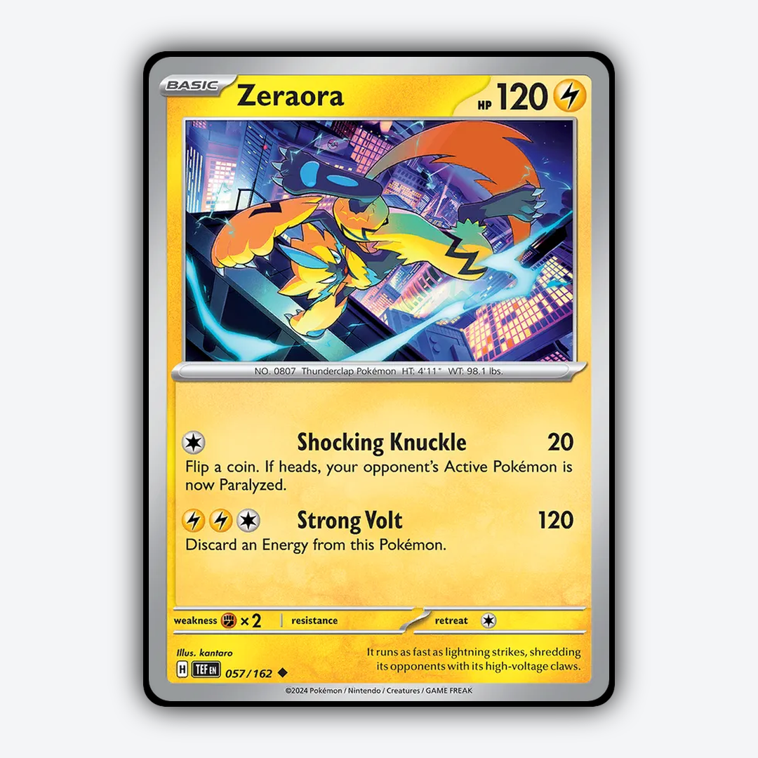 Zeraora 057/162 - Temporal Forces Set - Card Rug