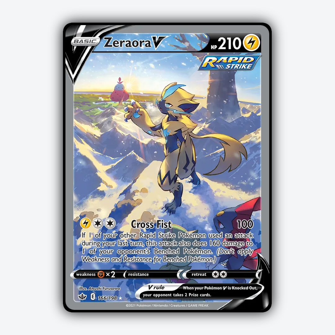 Zeraora V 166/198 - Chilling Reign Set - Card Rug