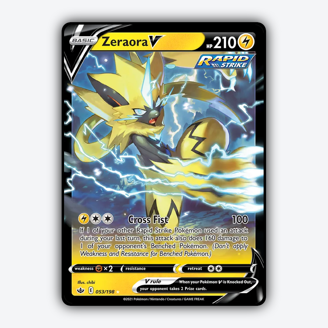 Zeraora V 053/198 - Chilling Reign Set - Card Rug