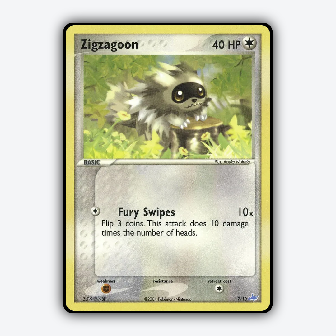 Zigzagoon 007/10 - EX Trainer Kit Latios Set - Card Rug