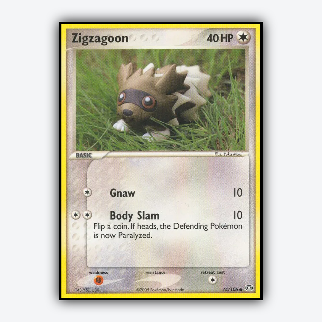 Zigzagoon 074/106 - Emerald Set - Card Rug