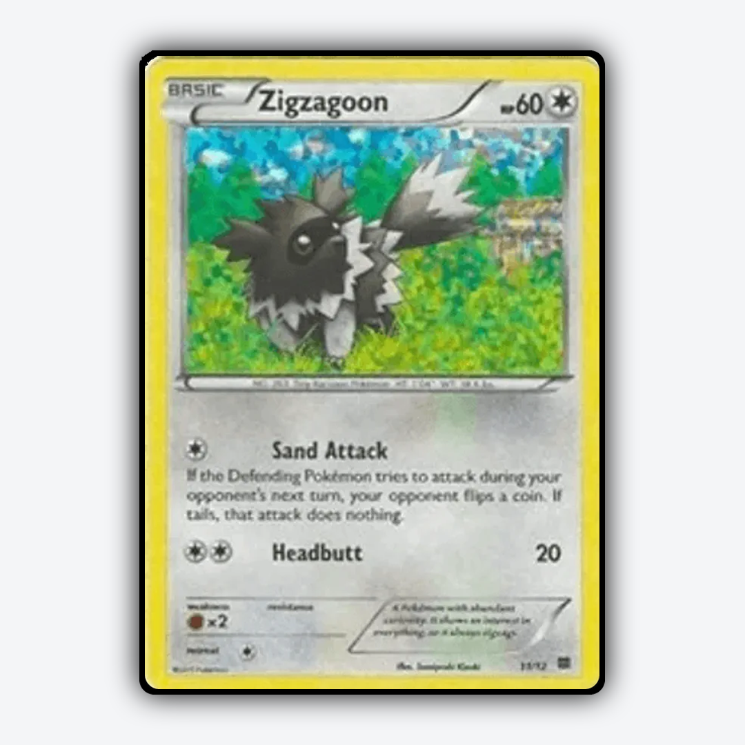 Zigzagoon 011/12 - McDonald's Collection 2015 Set - Card Rug