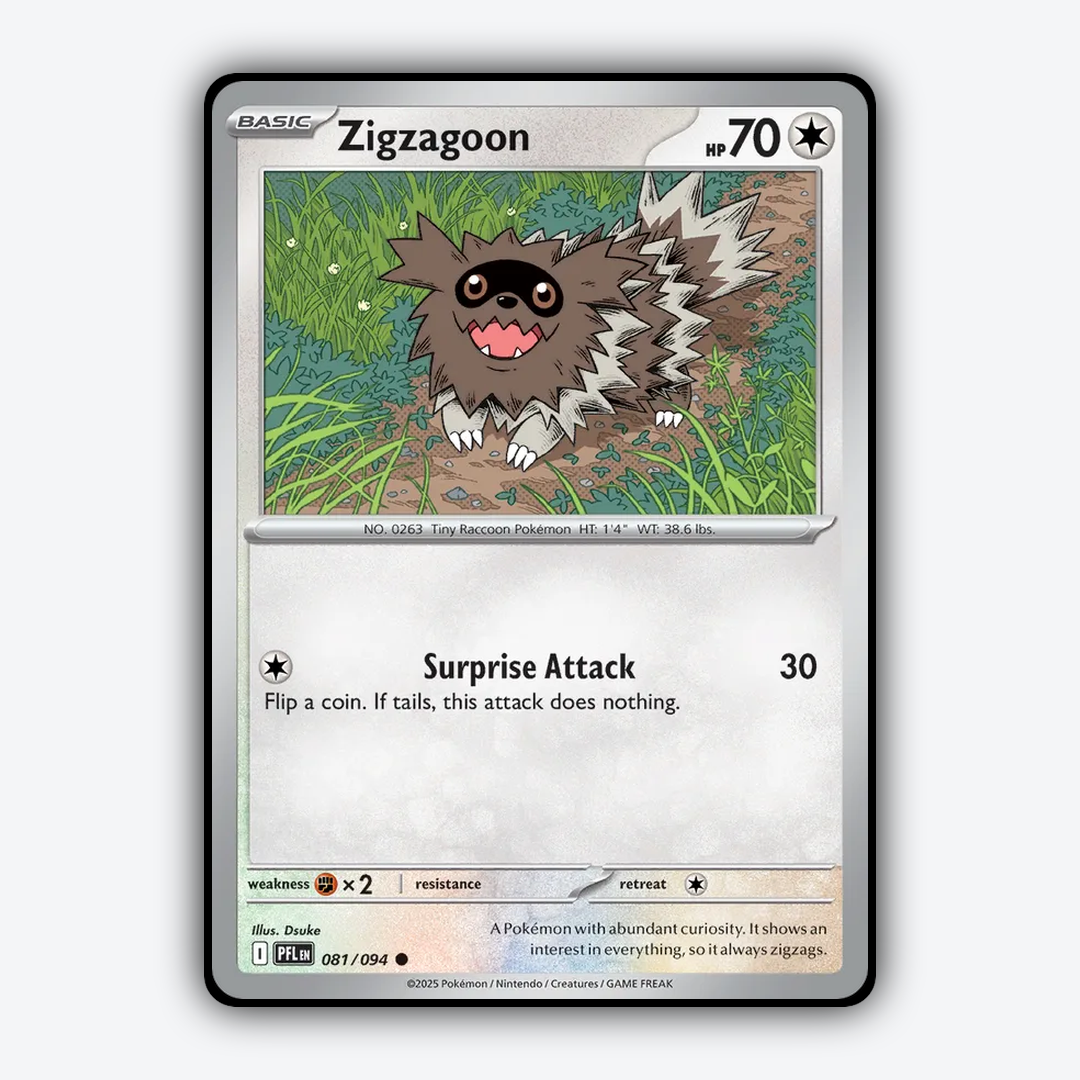 Zigzagoon 081/094 - Phantasmal Flames Set - Card Rug