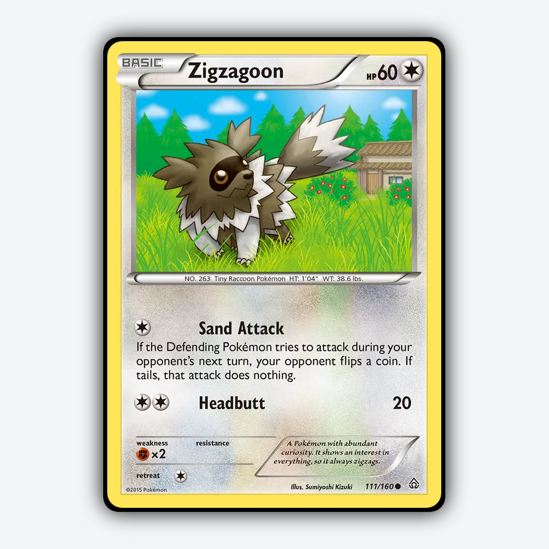Zigzagoon 111/160 - Primal Clash Set - Card Rug