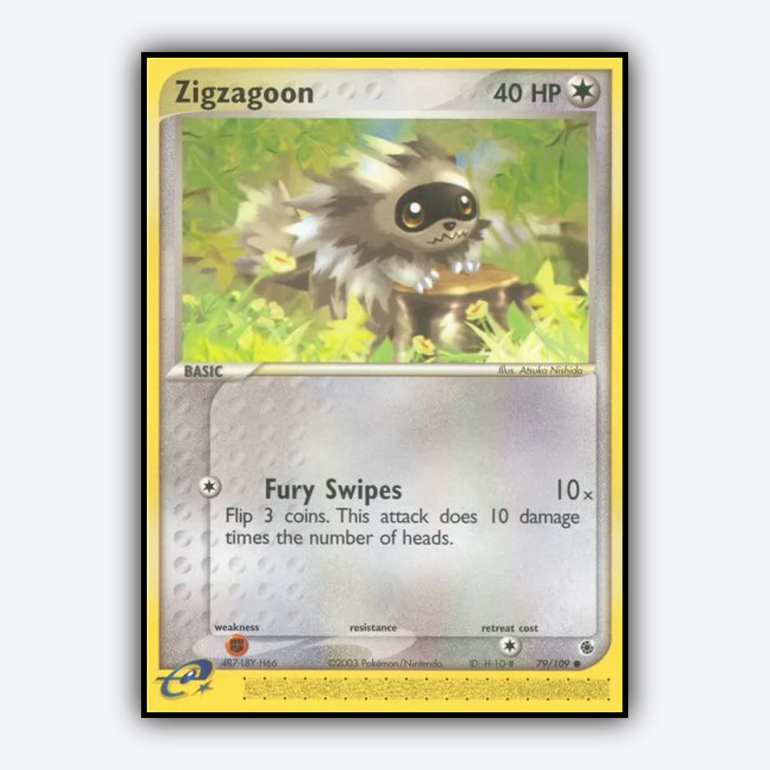 Zigzagoon 079/109 - Ruby & Sapphire Set - Card Rug