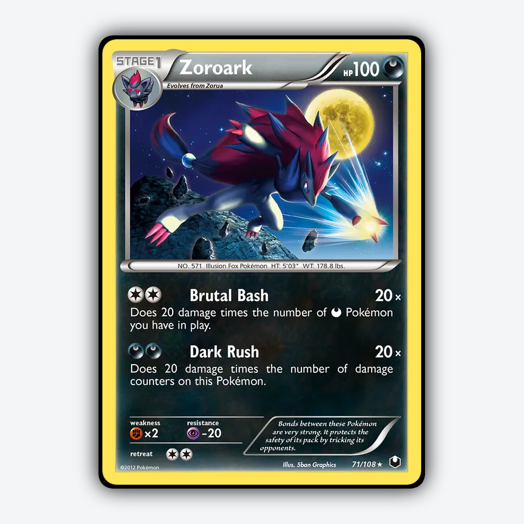 Zoroark 071/108 - Dark Explorers Set - Card Rug