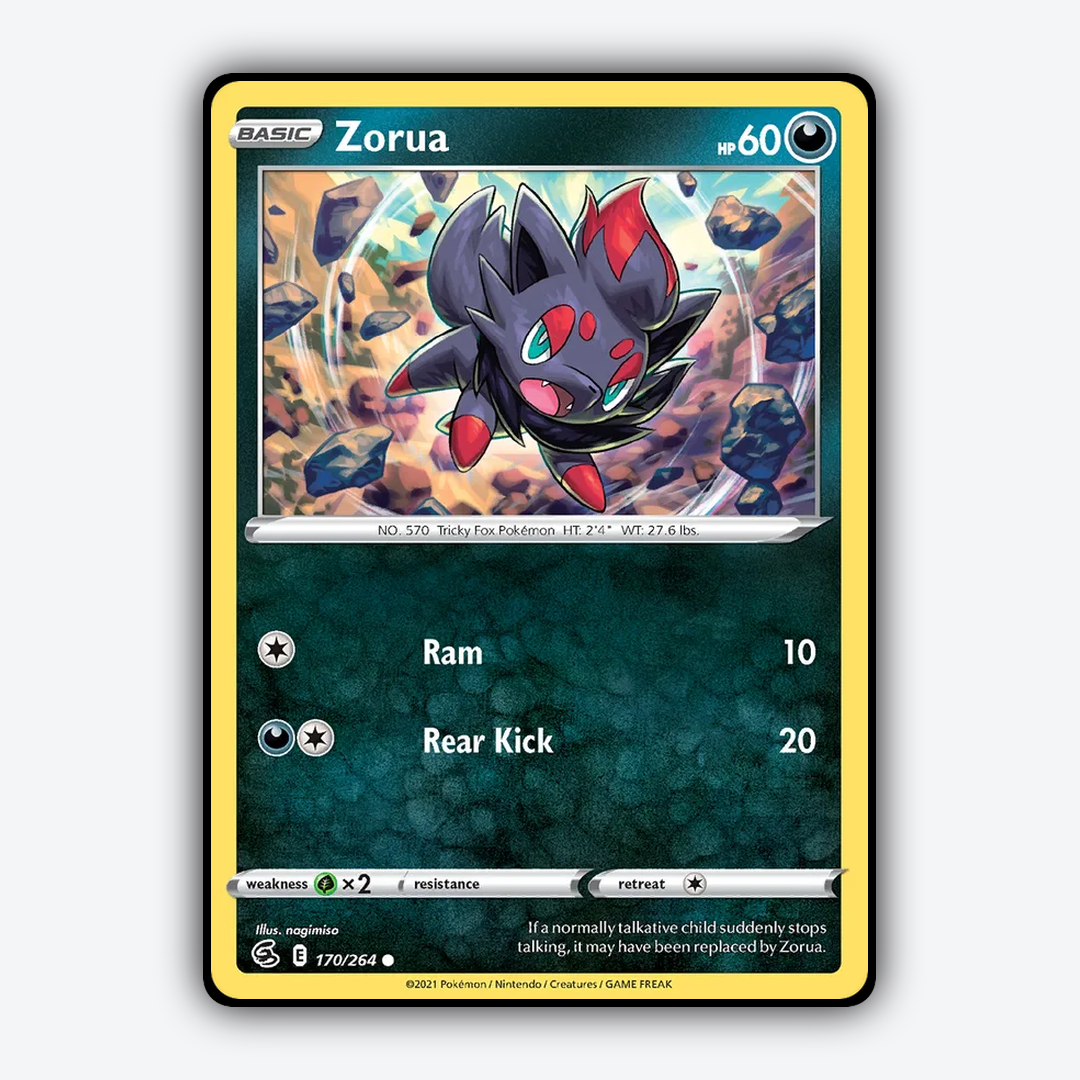 Zorua 170/264 - Fusion Strike Set - Card Rug
