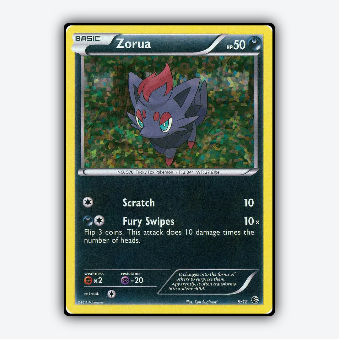 Zorua 009/12 - McDonald's Collection 2011 Set - Card Rug