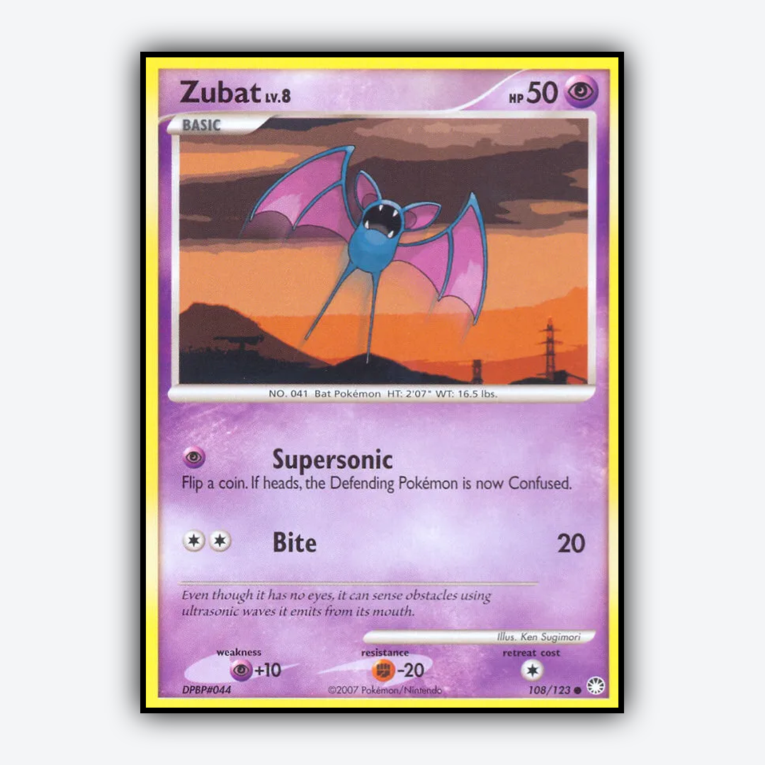 Zubat 108/123 - Mysterious Treasures Set - Card Rug