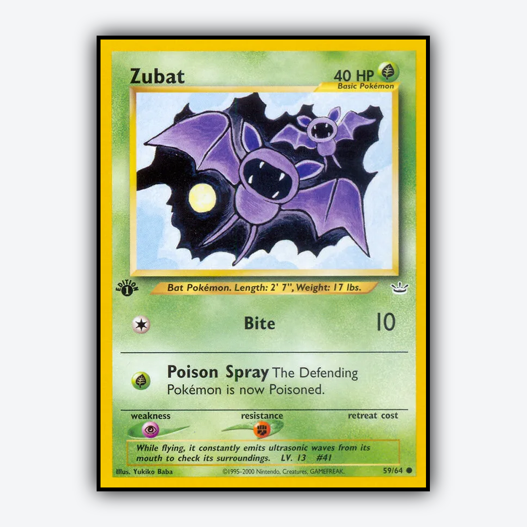 Zubat 059/64 - Neo Revelation Set - Card Rug
