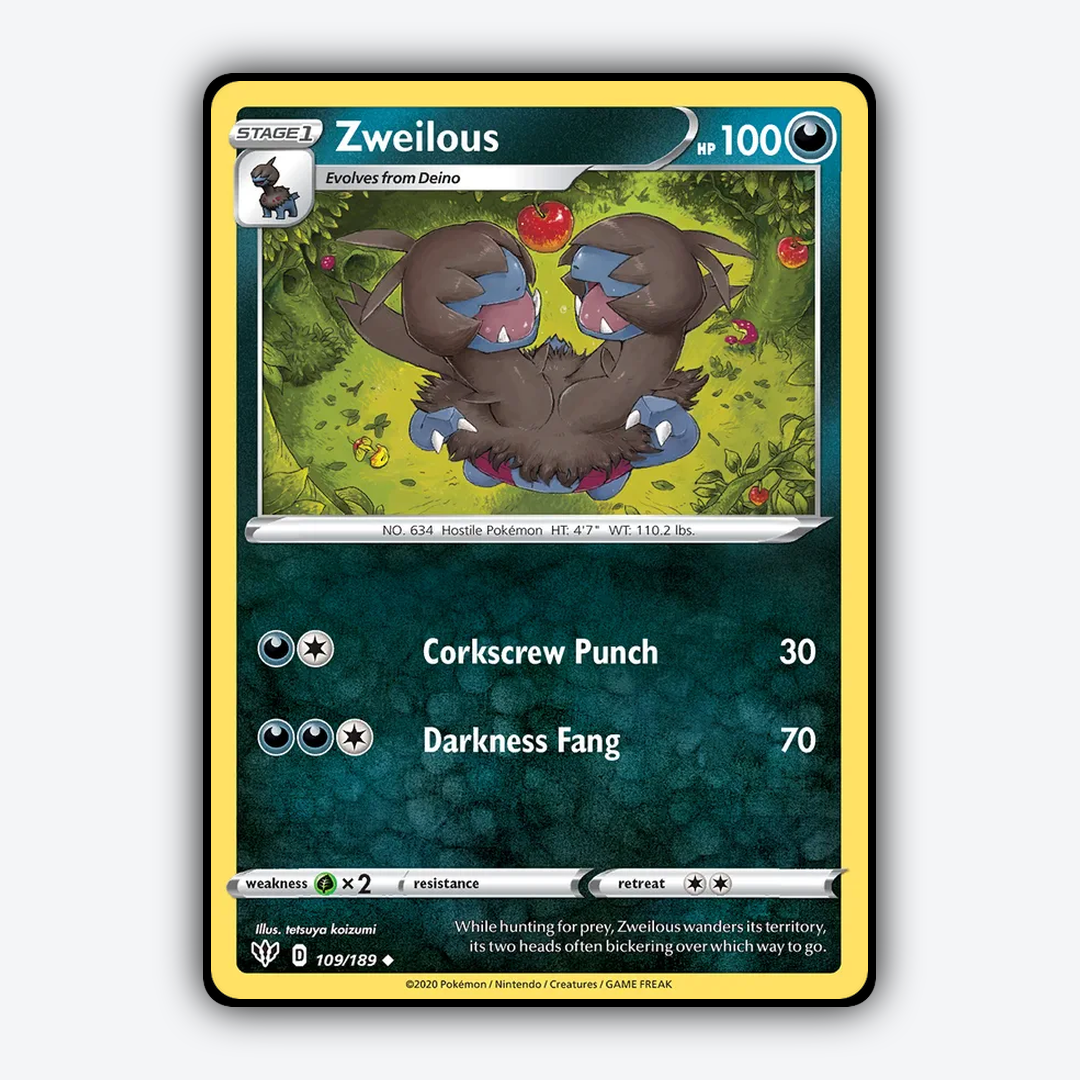 Zweilous 109/189 - Darkness Ablaze Set - Card Rug