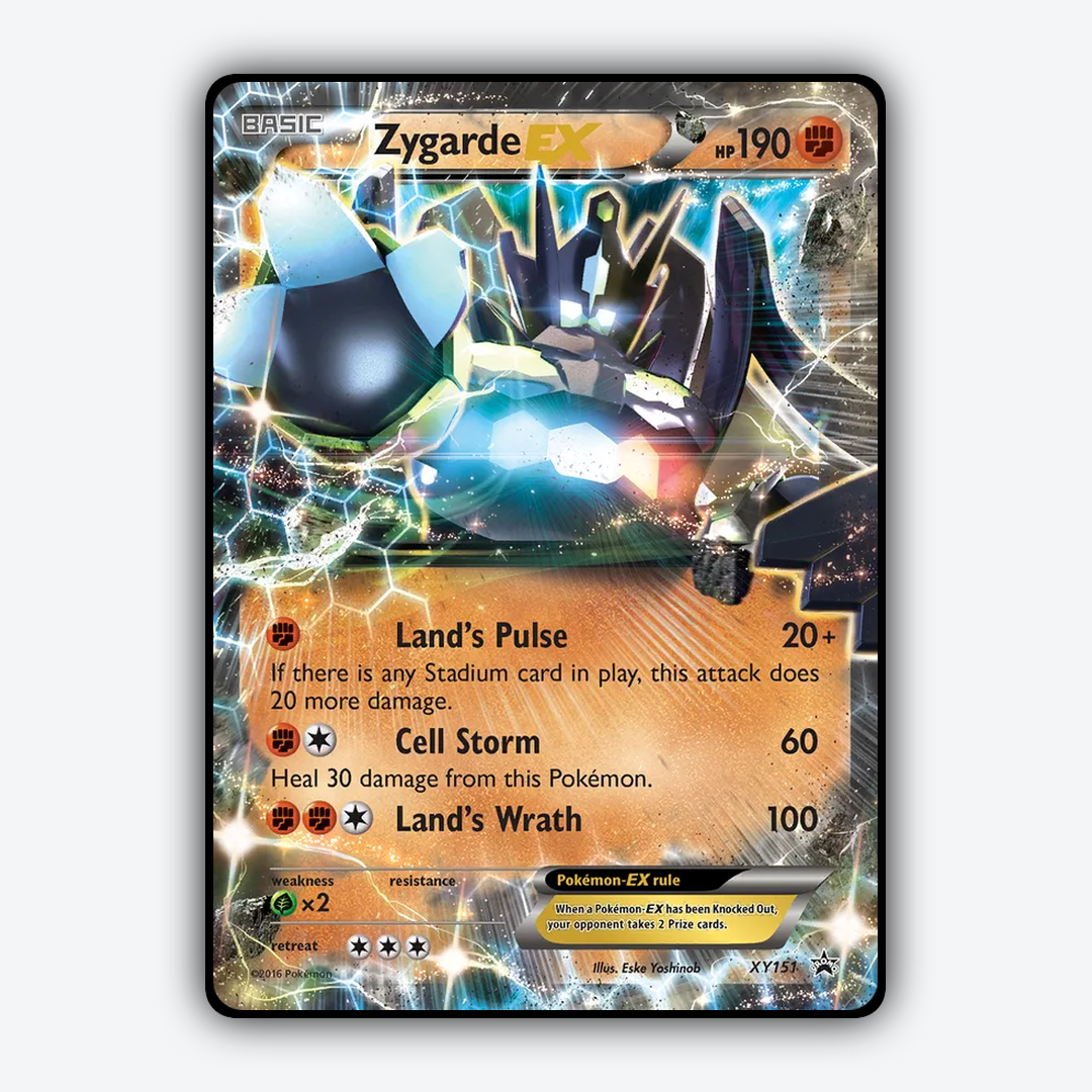 Zygarde-EX #151 - XY Black Star Promos Set - Card Rug