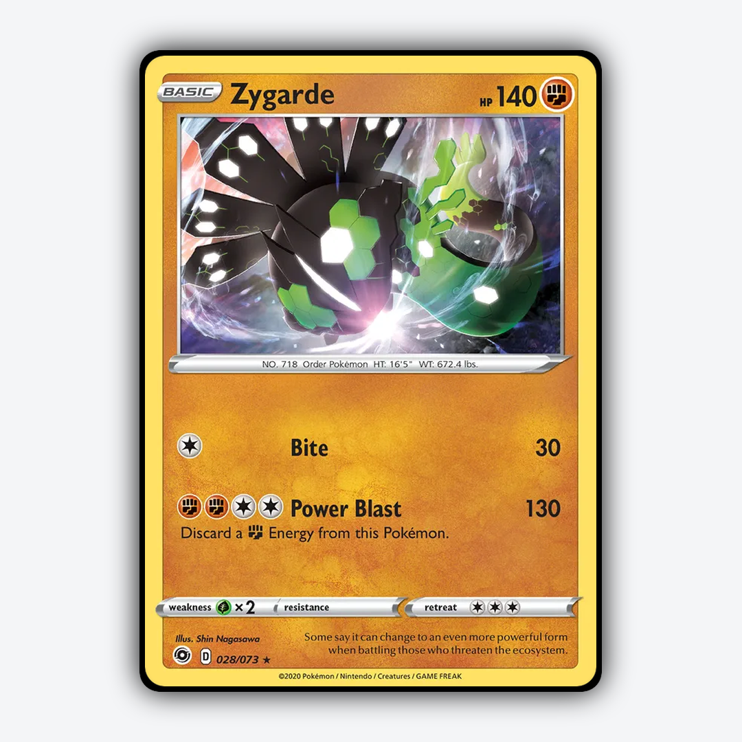 Zygarde 028/73 - Champion's Path Set - Card Rug