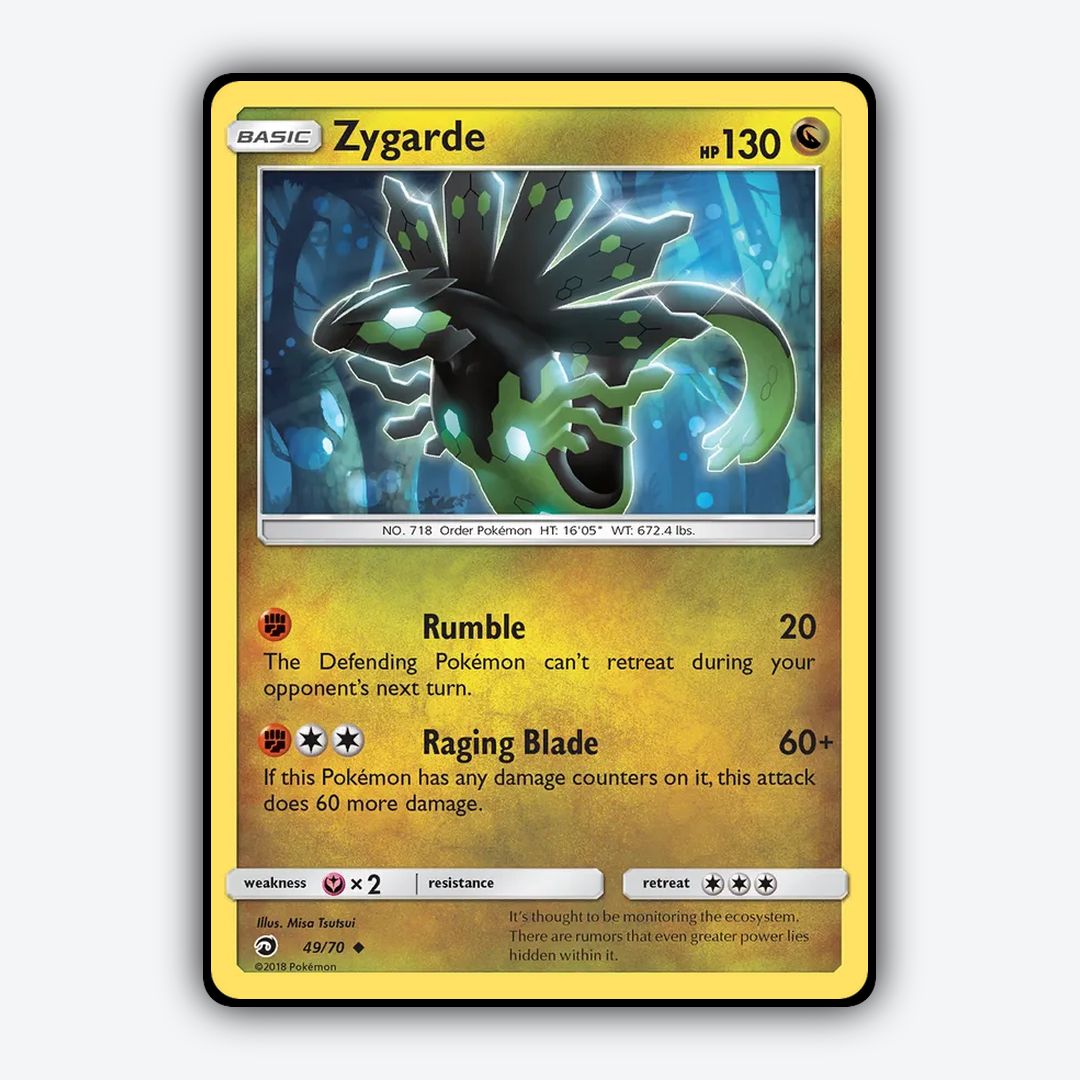 Zygarde 049/70 - Dragon Majesty Set - Card Rug