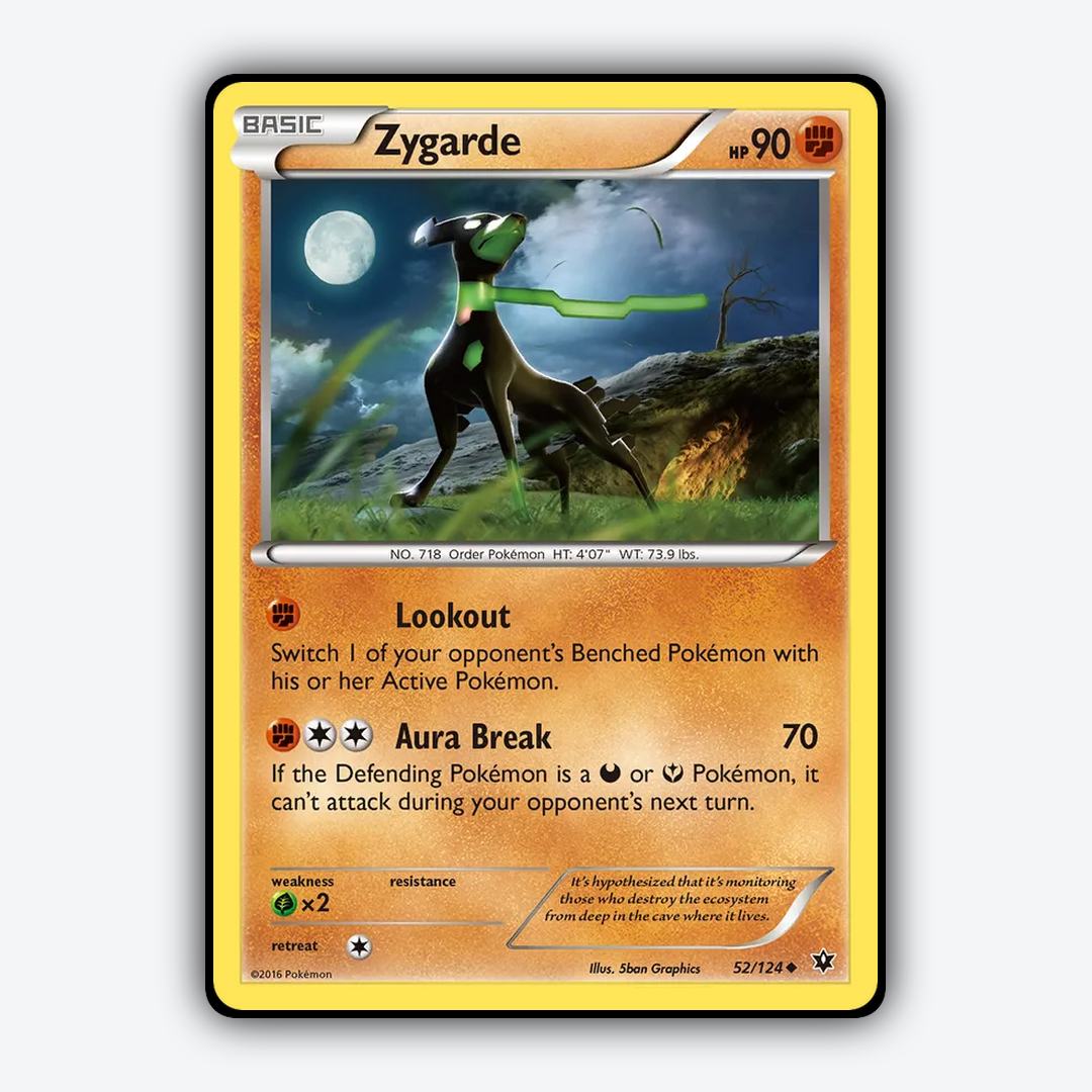 Zygarde 052/124 - Fates Collide Set - Card Rug