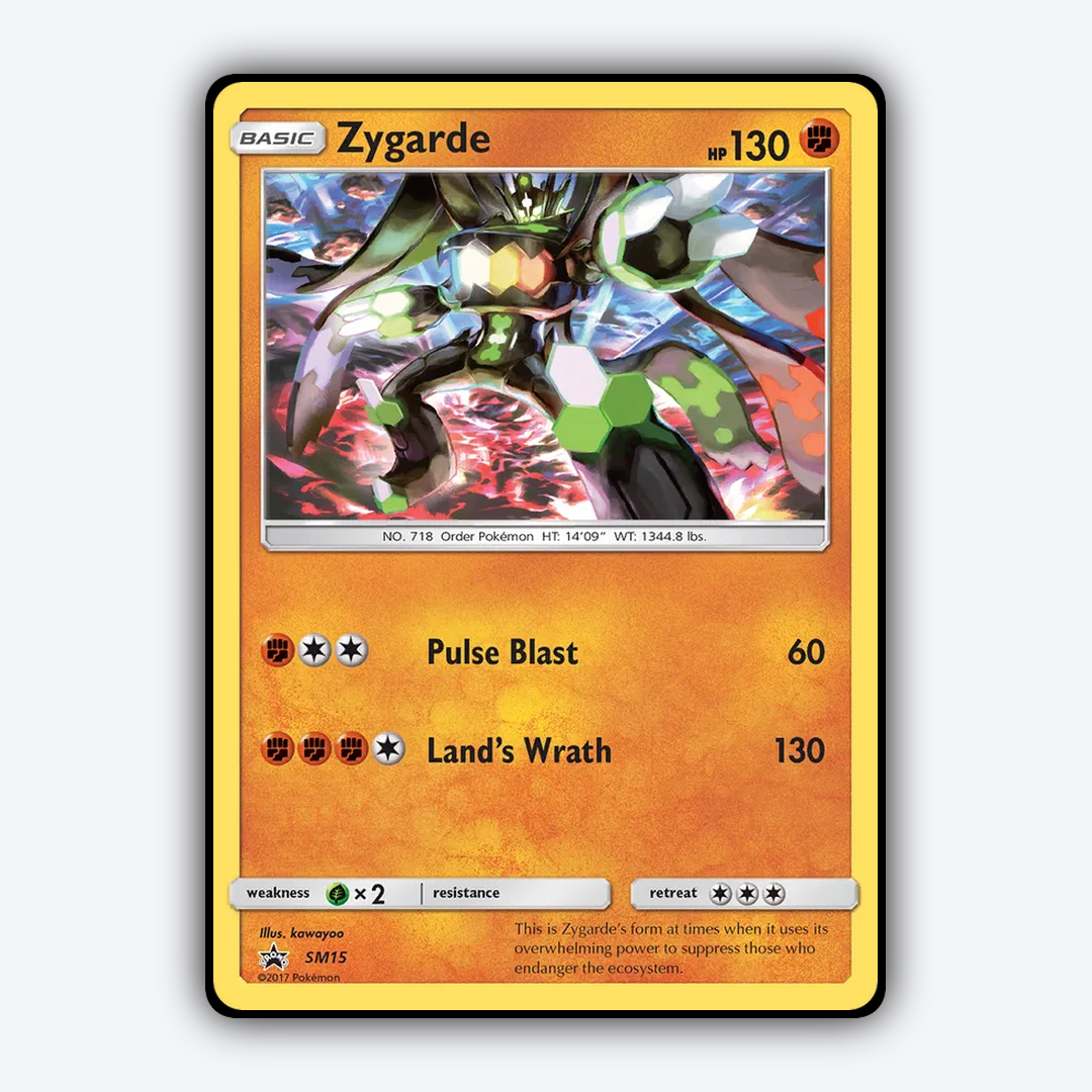 Zygarde #15 - SM Black Star Promos Set - Card Rug