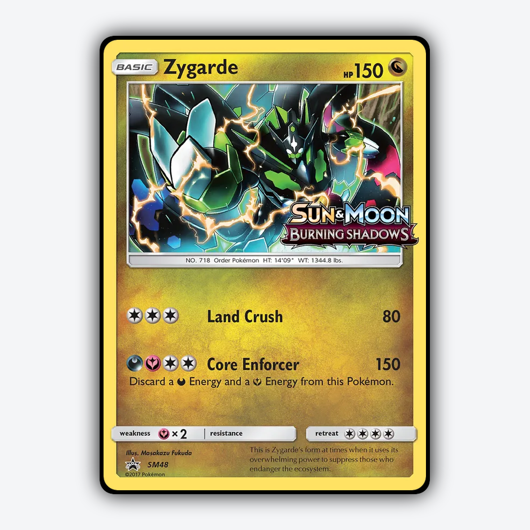 Zygarde #48 - SM Black Star Promos Set - Card Rug