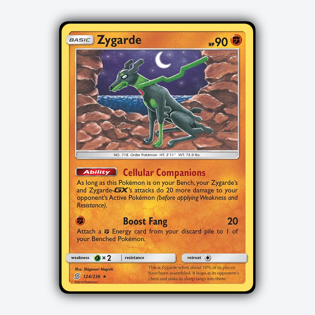 Zygarde 124/236 - Unified Minds Set - Card Rug