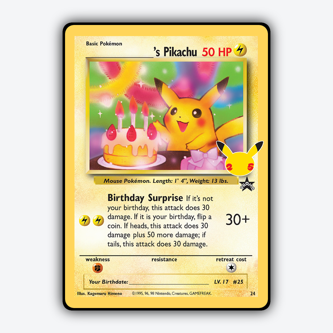 _____'s Pikachu 024 - Celebrations: Classic Collection Set - Card Rug