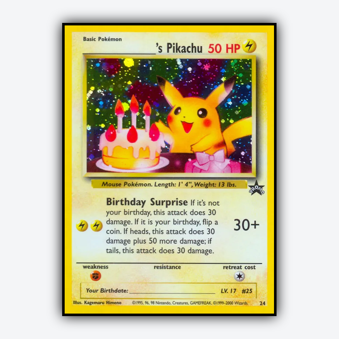 _____'s Pikachu #24 - Wizards Black Star Promos Set - Card Rug