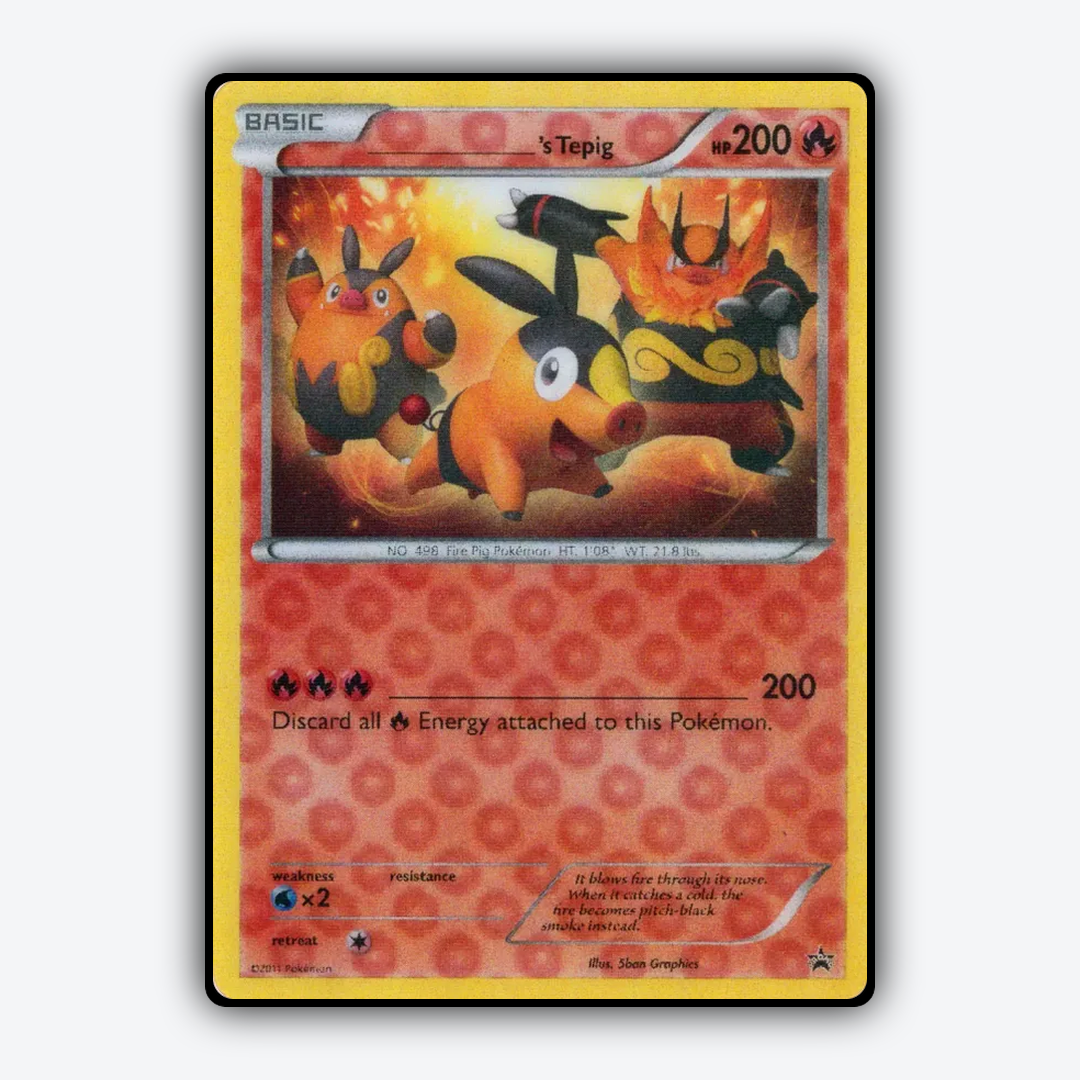 _____'s Tepig #901 - BW Black Star Promos Set - Card Rug